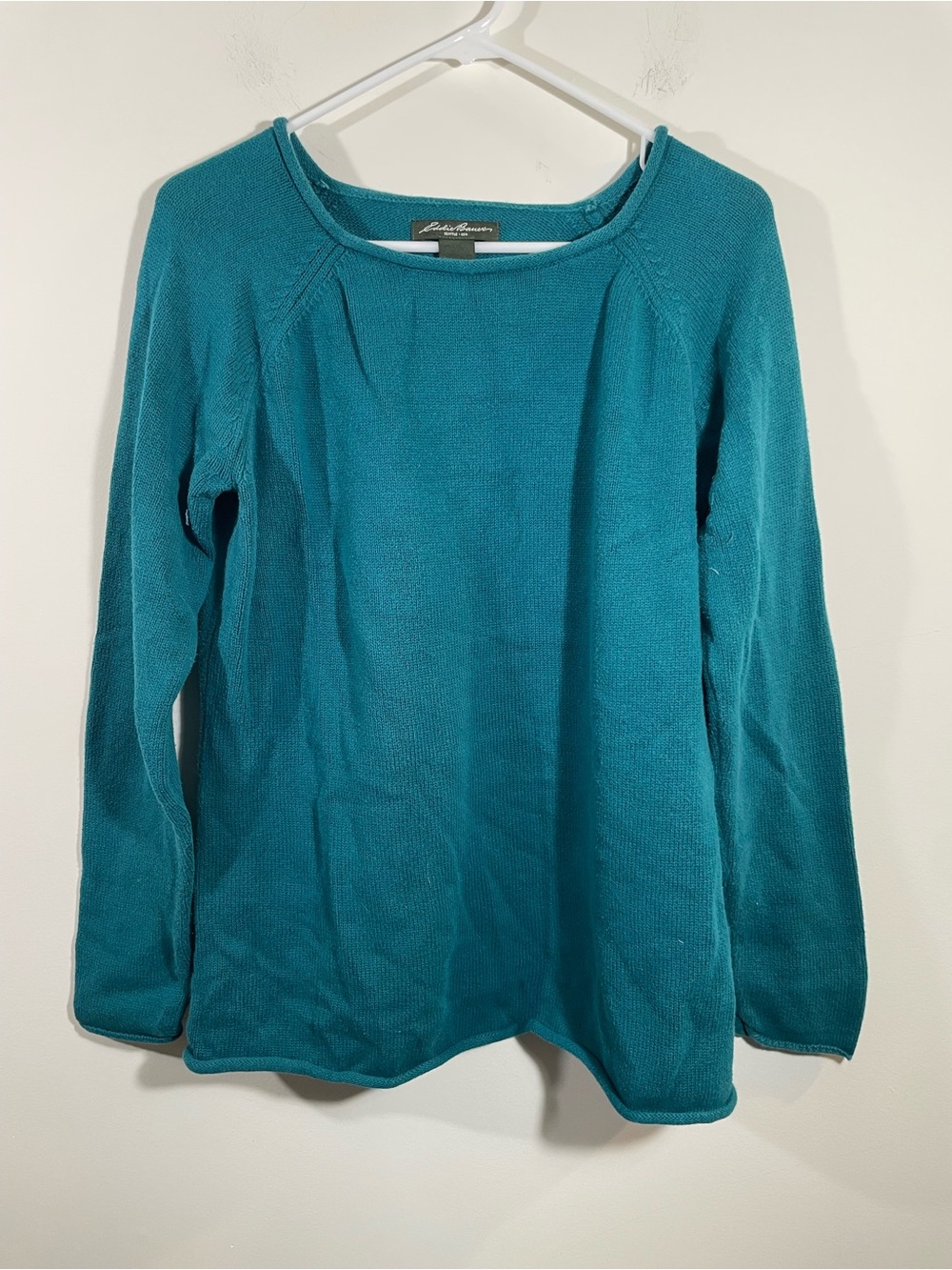 Eddie Bauer 100% cotton roll neck sweater L